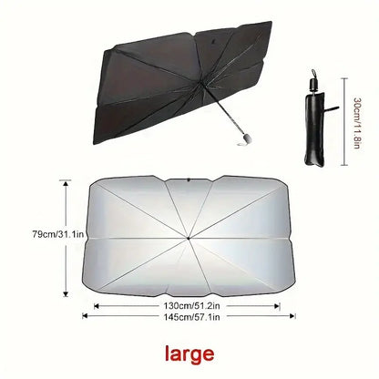 Parasolar pentru Mașină, Placă de Blocare a Soarelui pentru Parbrizul din Față, Izolație Termică, Perdea de Blocare a Luminozității, Accesorii pentru Interiorul Mașinii, Umbrelă de Acoperire pentru Parbrizul Mic al Mașinii.